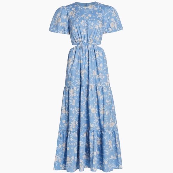 Wayf Dresses & Skirts - Wayf Plaza Cut Out Tiered Maxi Dress Size Large